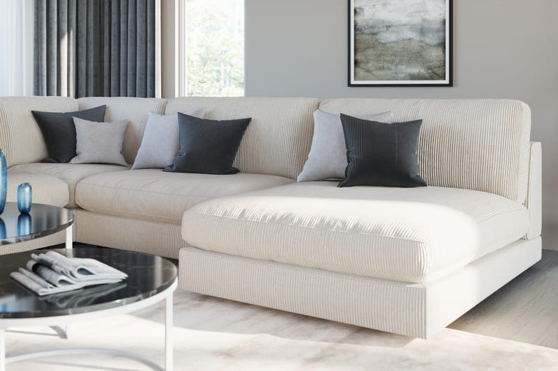 Arken 1-sits Hörnmodul i Manchester - Beige - Möbler - Soffa - Modulsoffor - Hörnmodul
