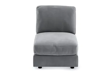 Arken 1-sits Mittmodul i Sammet 70 cm bred - Ljusgrå - Möbler - Soffa - Modulsoffor - Mittmodul