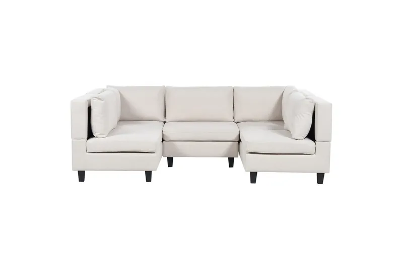 Modulsoffa Unstad Beige/svart, Beige/svart
