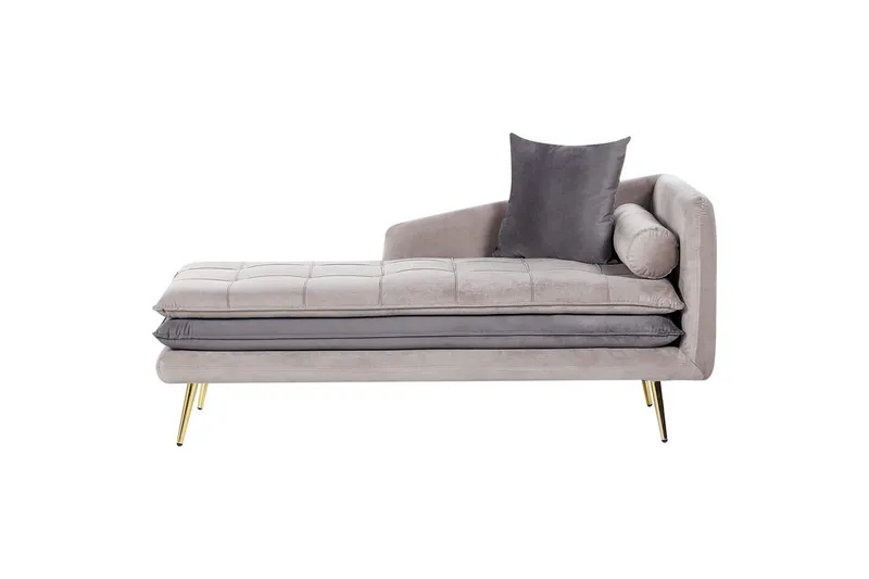 Schäslong Gonesse Beige, Grå, Guld, Beige, Grå, Guld