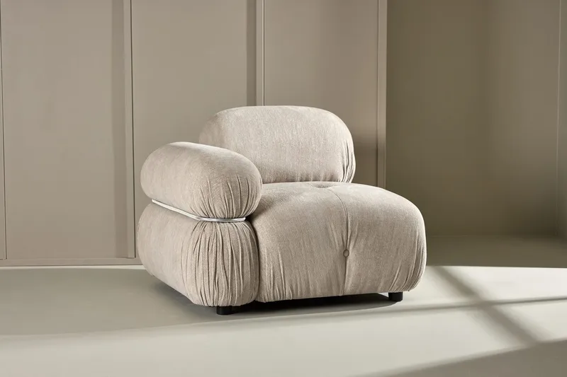 Vänstermodul Mika 95 cm, Beige