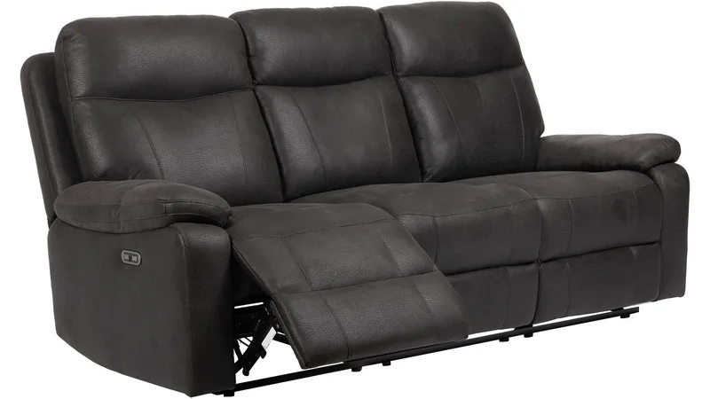 Norvian Reclinersoffa 3-sits Elektrisk, Svart