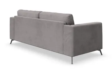 Ocean Lyx 3-sits Manchestersoffa - Mörkgrå - Möbler - Soffa - 3 sits soffa