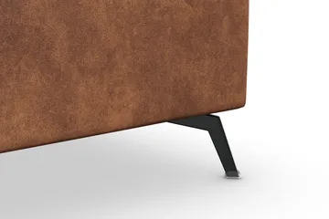 Ocean Lyx 5-sits Vändbar L-formad Hörnsoffa i Konstläder - Brun - Möbler - Soffa - Skinnsoffor