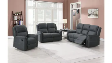 Orvella Reclinersoffa 3-sits - Grå - Möbler - Soffa - 3 sits soffa