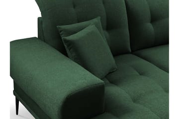 Rapale Soffgrupp Höger med Fotpall - Sammet/Gul - Möbler - Soffa - Soffgrupp