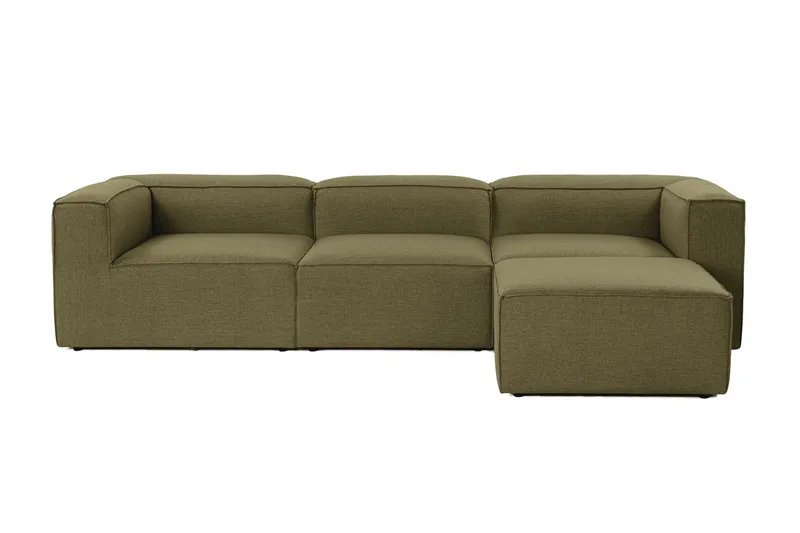 Redlands Soffa med Divan 3-sits, Grön