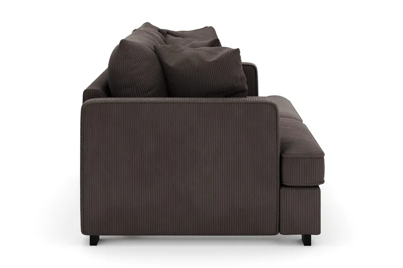Rossita 3-sits Djup Soffa i Manchester - Mörkgrå - Möbler - Soffa - Sammetssoffa