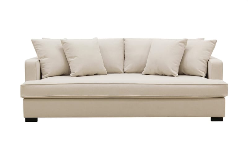 Rossita 3-sits Djup Soffa med Hel dyna i Bouclé, Beige