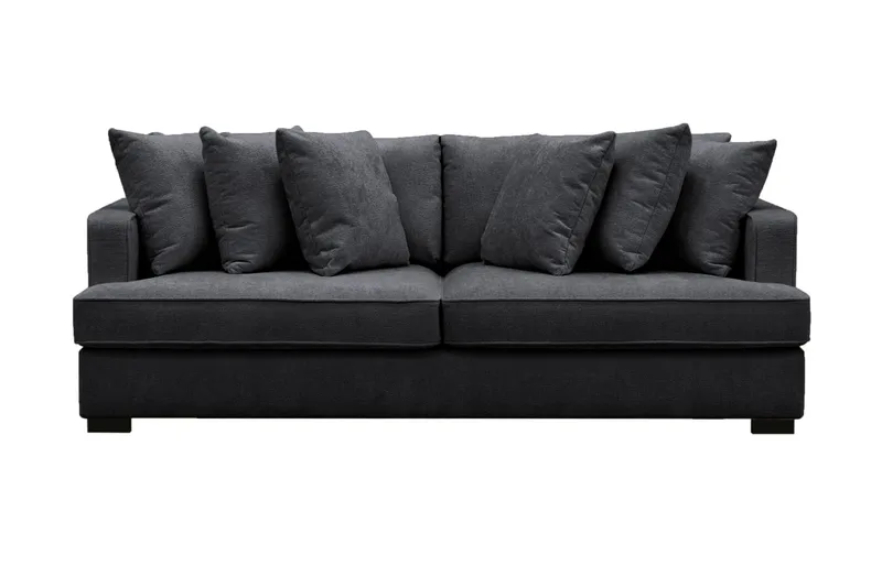 Rossita 4-sits Djup Soffa i Chenille, Svart