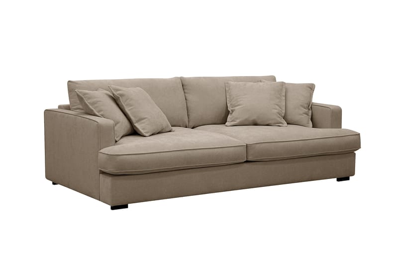 Rossita Lyx 2,5-sits Extra djup Soffa i Tyg - Brun - Möbler - Soffa - 3 sits soffa