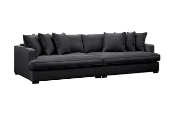 Rossita Lyx 4-sits Extra djup Soffa i Chenille - Svart - Möbler - Soffa - 4 sits soffa
