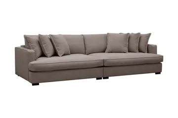 Rossita Lyx 4-sits Extra djup Tygsoffa - Brun - Möbler - Soffa - 4 sits soffa