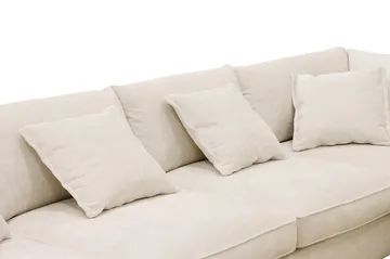 Rossita Lyx 5-sits Högervänd U-formad Extra djup Soffa med Divan och Schäslong i Chenille - Trenza 06, Beige Chenille - Möbler - Soffa - U-soffa