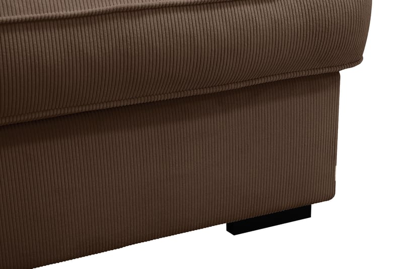 Rossita Lyx 5-sits Högervänd U-formad Extra djup Soffa med Divan och Schäslong i Manchester - Mörkbrun - Möbler - Soffa - U-soffa