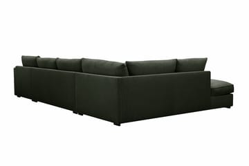 Rossita Lyx 5-sits Vänstervänd U-formad Extra djup Soffa med Divan och Schäslong i Manchester - Mörkgrön - Möbler - Soffa - U-soffa