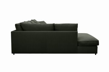Rossita Lyx 5-sits Vänstervänd U-formad Extra djup Soffa med Divan och Schäslong i Manchester - Mörkgrön - Möbler - Soffa - U-soffa