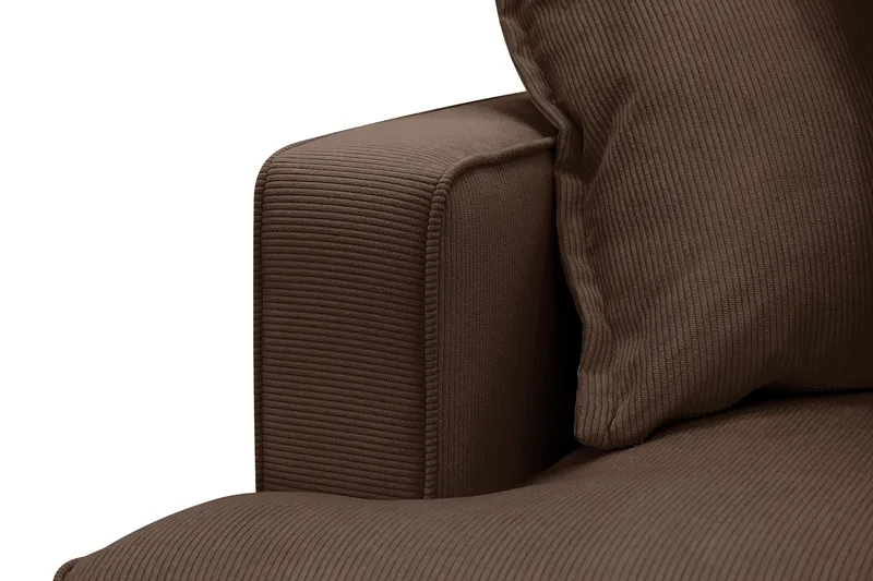 Rossita Lyx 6-sits Högervänd U-formad Extra djup Soffa med Divan och Schäslong i Manchester - Mörkbrun - Möbler - Soffa - U-soffa
