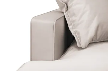 Rossita Lyx 6-sits Högervänd U-formad Extra djup Soffa med Divan och Schäslong i Sammet - Beige - Möbler - Soffa - U-soffa