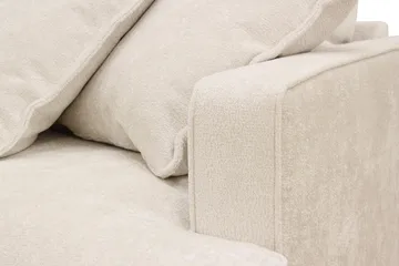 Rossita Lyx 6-sits Vänstervänd U-formad Extra djup Soffa med Divan och Schäslong i Chenille - Trenza 06, Beige Chenille - Möbler - Soffa - U-soffa