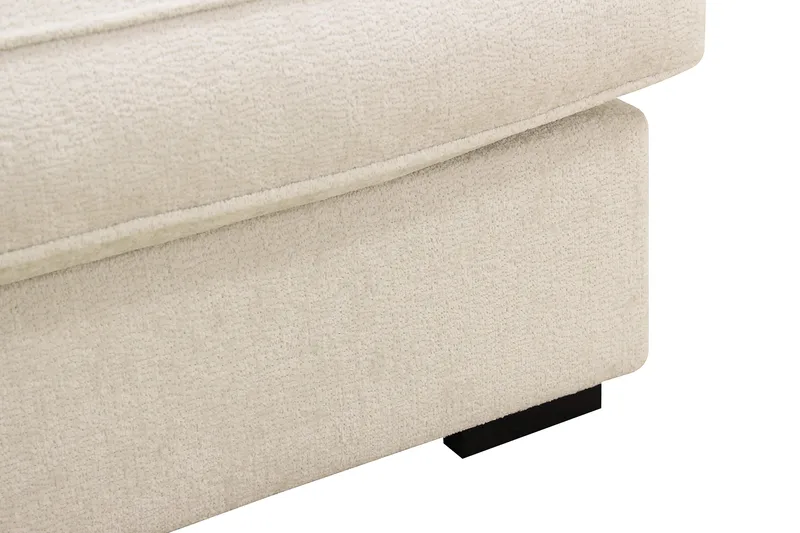 Rossita Lyx 6-sits Vänstervänd U-formad Extra djup Soffa med Divan och Schäslong i Chenille - Trenza 06, Beige Chenille - Möbler - Soffa - U-soffa