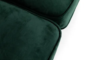 Chesterfield Lyx 2-sits Liten sammetssoffa - Djup soffa 160 cm bred - Grön - Möbler - Soffa - Sammetssoffa