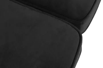 Chesterfield Lyx 3-sits Sammetssoffa - Djup soffa - Svart - Möbler - Soffa - Sammetssoffa