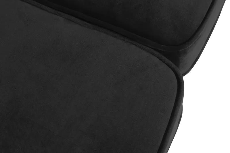 Chesterfield Lyx 3-sits Sammetssoffa - Djup soffa - Svart - Möbler - Soffa - Sammetssoffa