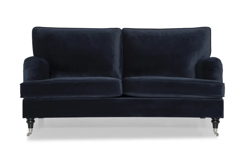 Howard soffa utan divan & schäslong Bloomington Howard Classic Sammetssoffa 3-sits Vera 4, Blå Sammet