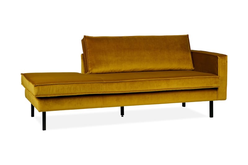 Lissbon Dagbädd Höger - Ockra - Möbler - Soffa - Sammetssoffa