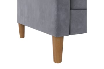 Schäslong Lilly Antracit, Sammet - Antracit, Sammet - Möbler - Soffa - Divansoffor & schäslongsoffa