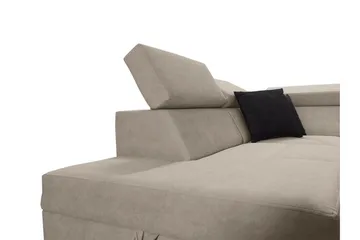 Seginus Bäddsoffa m. Schäslong 3-sits 210x127 - Rosa - Möbler - Soffa - Bäddsoffa