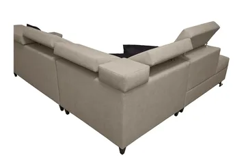 Seginus Bäddsoffa m. Schäslong 3-sits 210x127 - Rosa - Möbler - Soffa - Bäddsoffa
