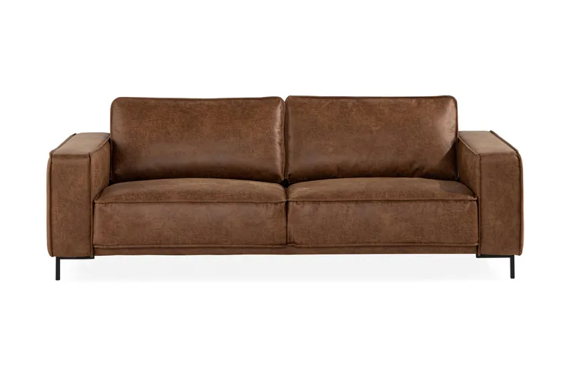 Akron 2,5-sits Soffa Bondedläder, Brun