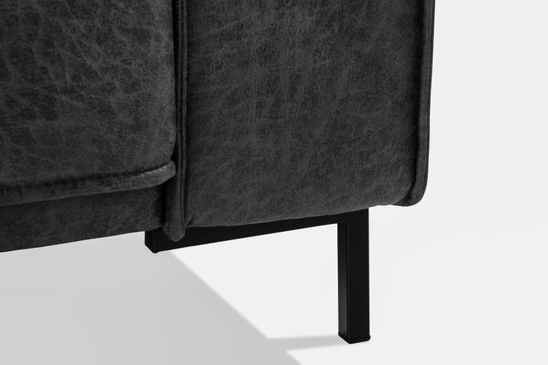 Akron 2-sits Soffa Bondedläder - Mörkgrå - Möbler - Soffa - Skinnsoffor