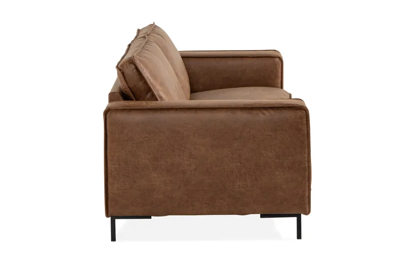 Akron 3-sits Soffa Bondedläder - Brun - Möbler - Soffa - Skinnsoffor