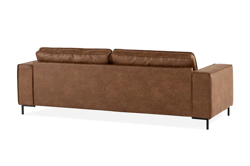 Akron 3-sits Soffa Bondedläder - Brun - Möbler - Soffa - Skinnsoffor