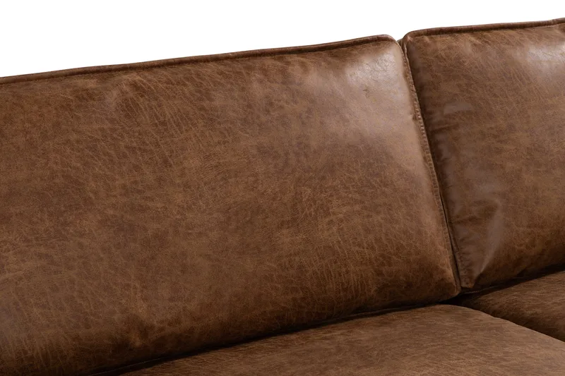 Akron 3-sits Soffa Bondedläder - Brun - Möbler - Soffa - Skinnsoffor