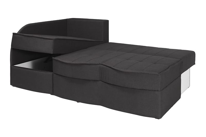 Frestelsens Bäddsoffa 203x143x79 cm - Svart - Möbler - Soffa - Skinnsoffor