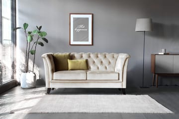 Soffa 2-sits chesterfield beige - Milton - Beige - Möbler - Soffa - 2 sits soffa