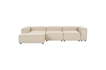 Soffa i höger hörn Ardal Beige/svart - Beige/svart - Möbler - Soffa - Soffgrupp
