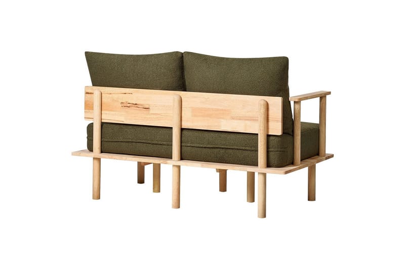 Soffgrupp Asker Grönt, ljust trä - Grönt, ljust trä - Möbler - Soffa - Soffgrupp