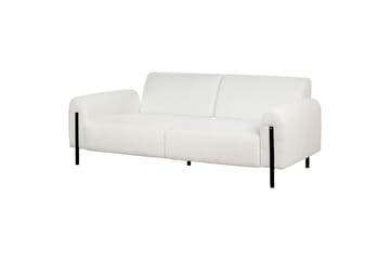 Soffgrupp Askim Vit/Svart, Bouclé - Vit/Svart, Bouclé - Möbler - Soffa - Soffgrupp