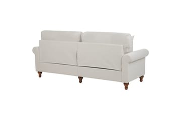 Soffgrupp Ginnerup Beige/mörkt trä - Beige/mörkt trä - Möbler - Soffa - Soffgrupp