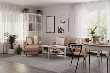 Howard Classic Soffgrupp 2-sits Soffa + Fåtölj i Tyg - Mörkbeige - Möbler - Soffa - Soffgrupp - Soffgrupp 3 2 1