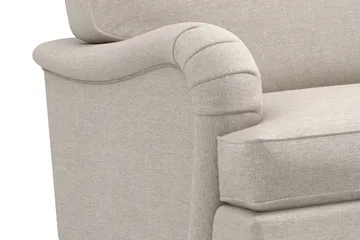 Howard Classic Soffgrupp 3-sits + 2-sits Soffa + Fåtölj + Fotpall i Tyg - Beige - Möbler - Soffa - Soffgrupp - Soffgrupp 3 2 1