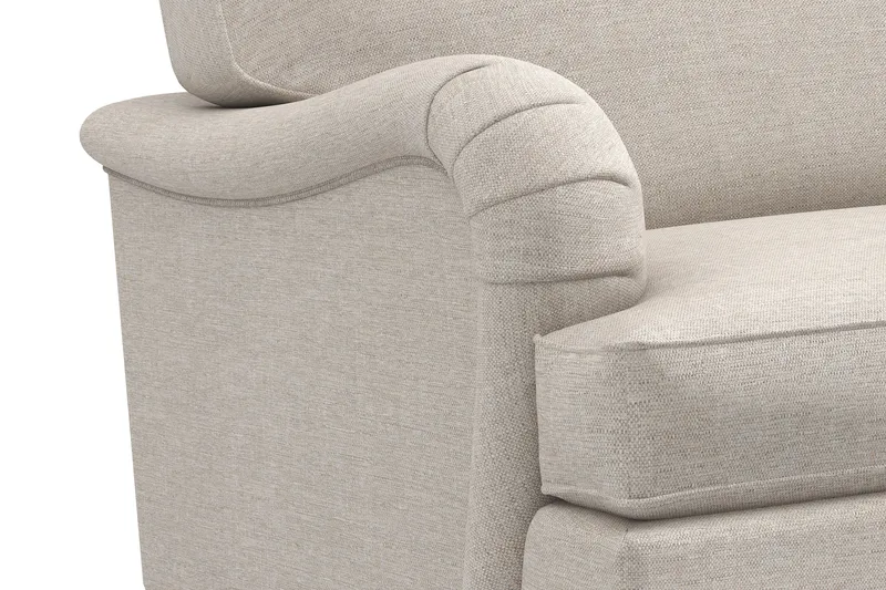 Howard Classic Soffgrupp 3-sits + 2-sits Soffa + Fåtölj + Fotpall i Tyg - Beige - Möbler - Soffa - Soffgrupp - Soffgrupp 3 2 1