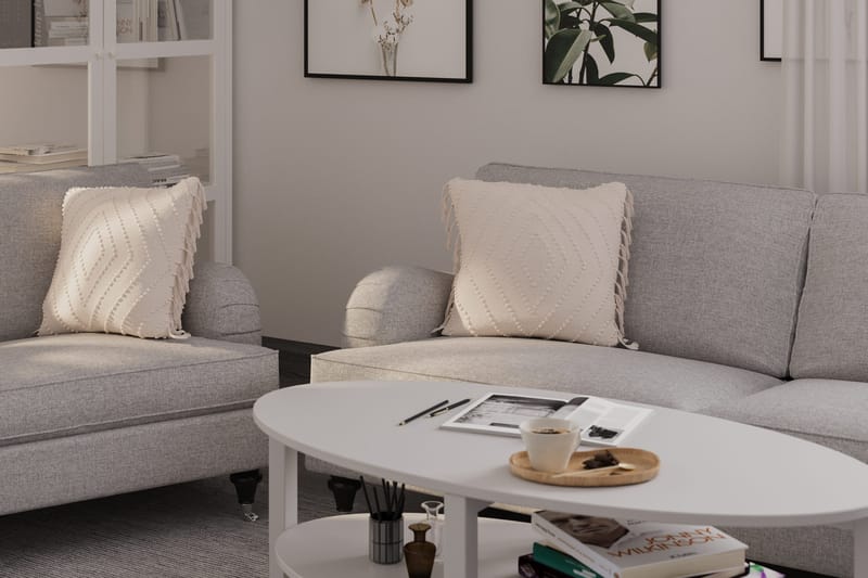 Howard Classic Soffgrupp 3-sits + 2-sits Soffa + Fåtölj i Tyg - Grå - Möbler - Soffa - Soffgrupp - Soffgrupp 3 2 1