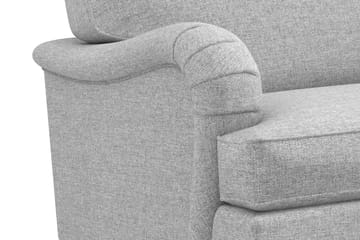 Howard Classic Soffgrupp 3-sits Soffa + Fåtölj + Fotpall i Tyg - Grå - Möbler - Soffa - Soffgrupp - Soffgrupp 3 2 1