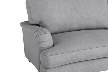 Howard Lyx Soffgrupp 3-sits Svängd Soffa + Divanfåtölj + Fåtölj + Fotpall i Tyg - Ljusgrå - Möbler - Soffa - Soffgrupp - Soffgrupp 3 2 1